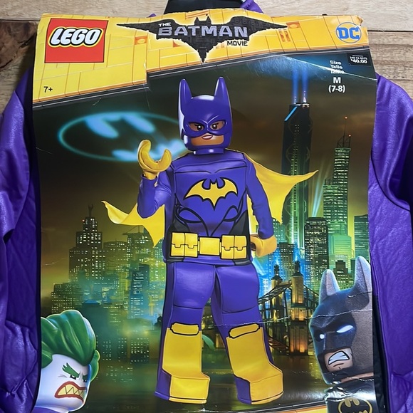 LEGO BATGIRL Costume GIRLS SIZE 7 -8 - Picture 7 of 7